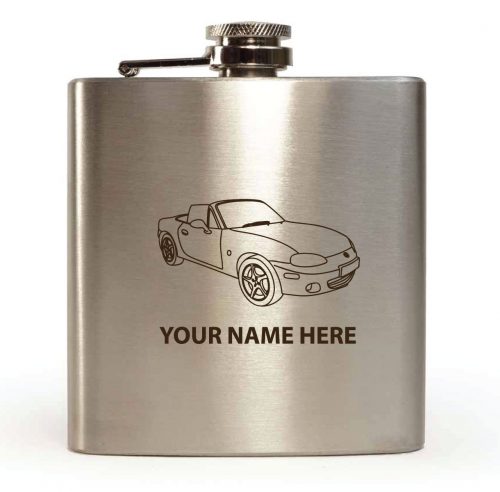 Personalised 6oz Hip Mazda 6