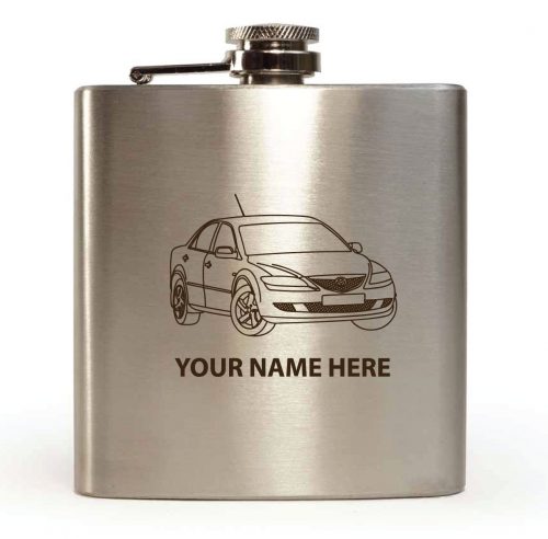Personalised 6oz Hip Mazda 6