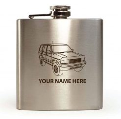 Personalised Hip Flask Isuzu trooper