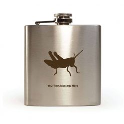 Personalised Hip Flask Cricket