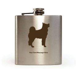 Personalised Hip Flask Shina Inu Dog