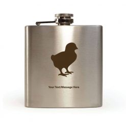 Personalised Hip Flask Chick