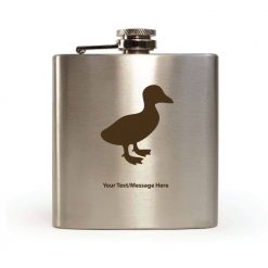 Personalised Hip Flask Duck