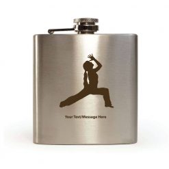 Personalised Hip Flask Yoga (3)