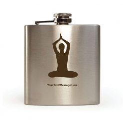 Personalised Hip Flask Yoga