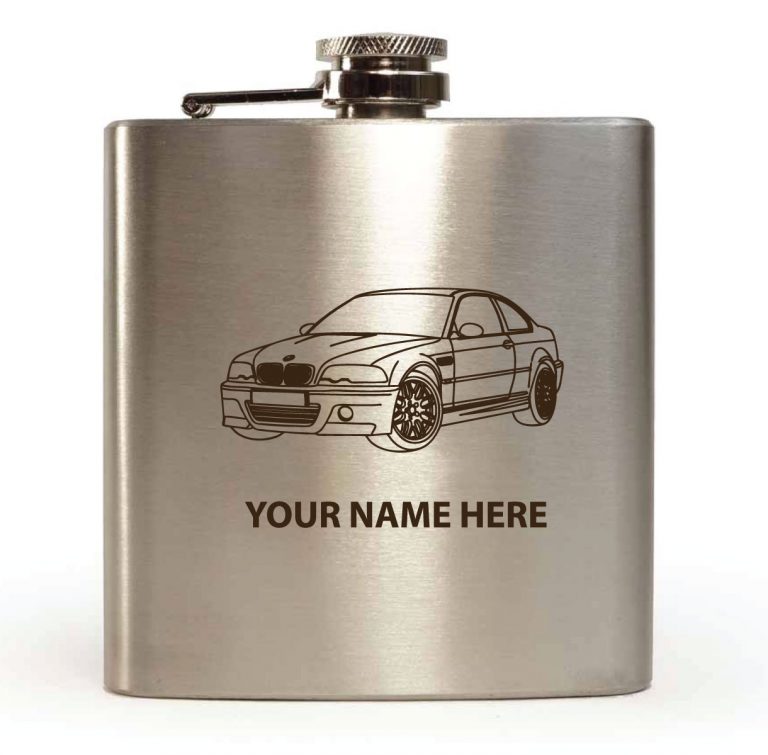 Personalised Hip Flask BMW M3