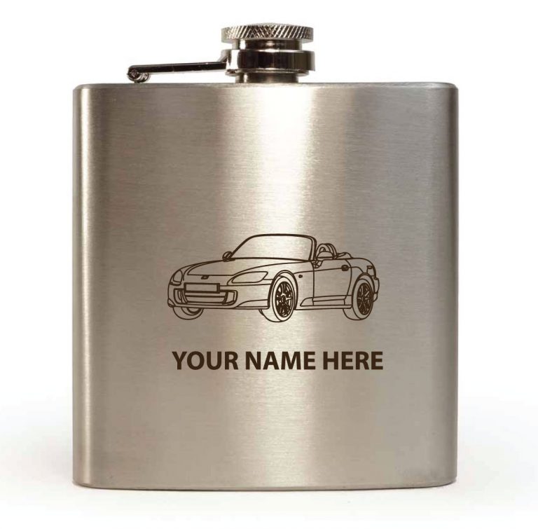 Personalised Hip Flask Honda S2000