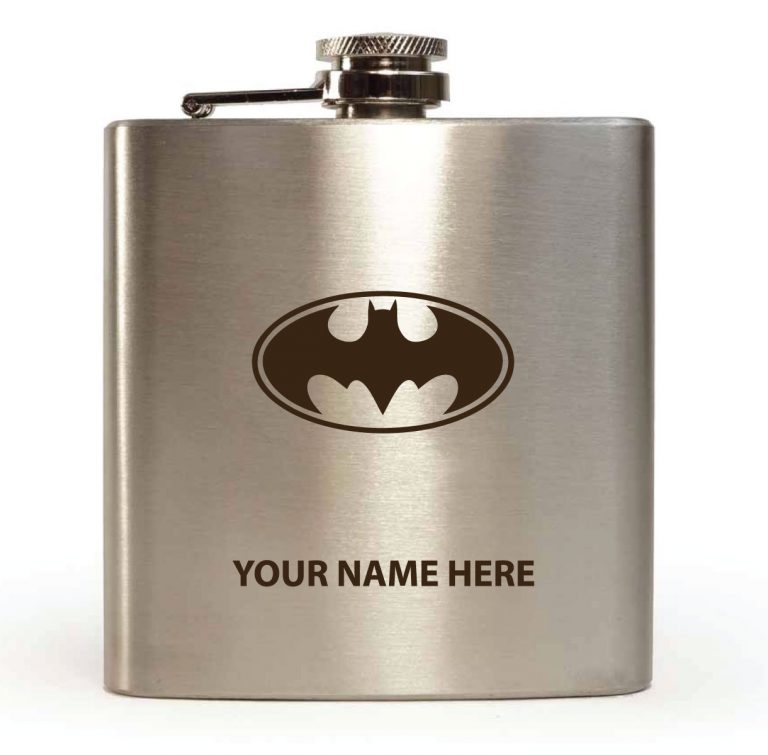 Personalised Hip Flask Batman