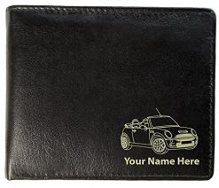 Mini Cabriolet Design, Personalised Mens Leather Wallet