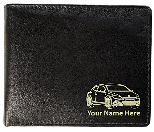 VW Scirocco Design, Personalised Mens Leather Wallet